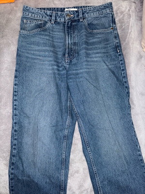 Τζην straight fit αφόρετο, μέγεθος 38, μπλε Zara