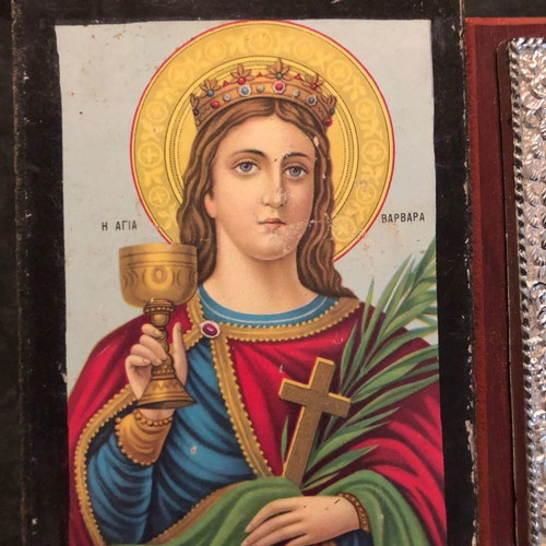 Christian Orthodox icons used, pack of 5 pieces