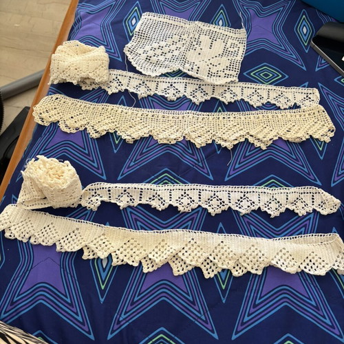 Handmade crochet lace trims