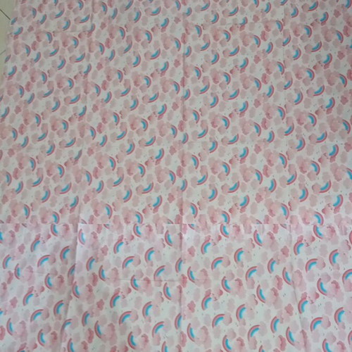 Duvet cover pink with rainbows like new, dimensions 192×52