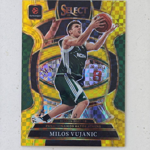 Milos Vujanic gold card, limited to 10, Panini Select
