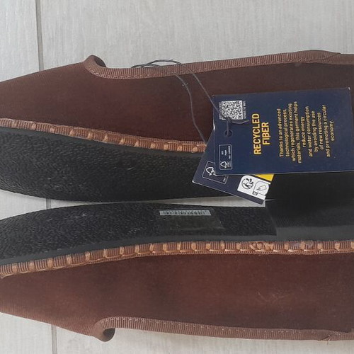 Velvet ballerinas Piombo by OVS new, brown, size 39