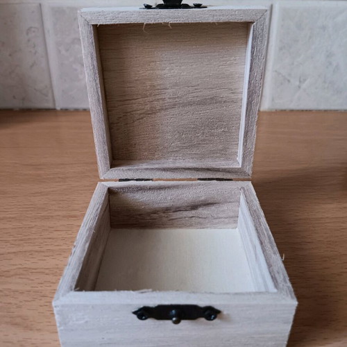 Wooden storage box new with name Panagiotis