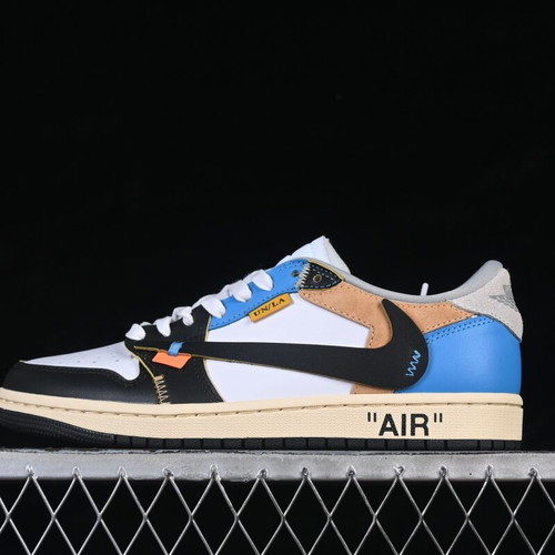 Air Jordan 1 Low sneakers new, handmade, unique streetwear design