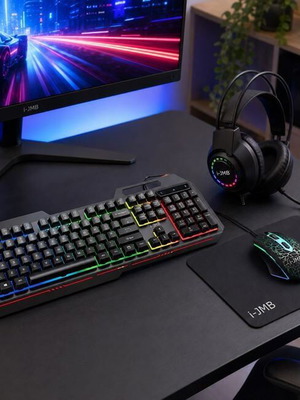 Gaming Σετ 4 σε 1 με RGB Πληκτρολόγιο, Ποντίκι, Ακουστικά HD, Mousepad