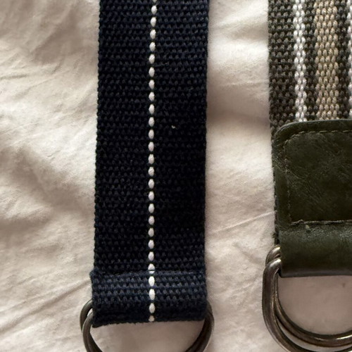 Children's belts pack of 3 adjustable black, blue and khaki