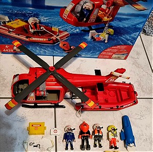Playmobil Rescue helicopter and boat 4428