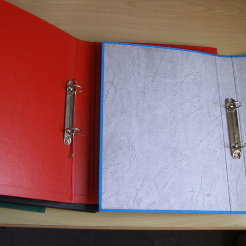 A4 school binder with 2 rings used 32x24x3.5 cm