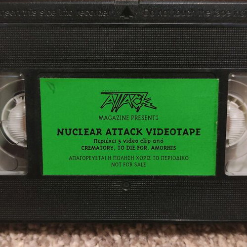 Metal VHS tapes like new, pack of 4 from Attack magazine