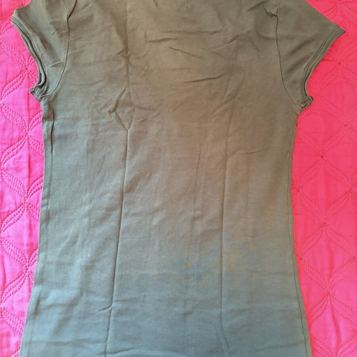3 cotton V-neck T-shirts, multicolor