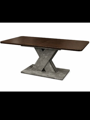 Dining table new extendable two-tone melamine 140-180x85x75cm