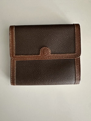 Trussardi Vintage Leather Wallet 90s Made in Italy, like new, brown beige