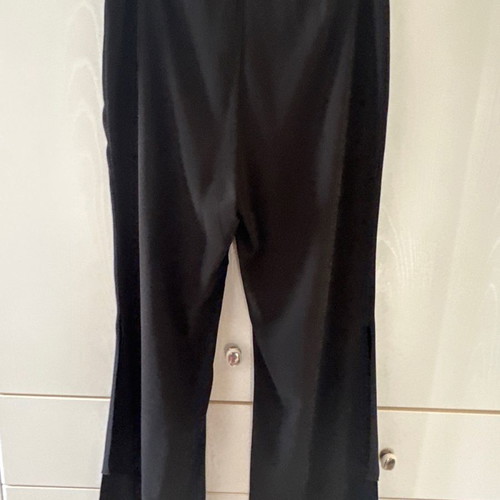Black pants with slits, size L