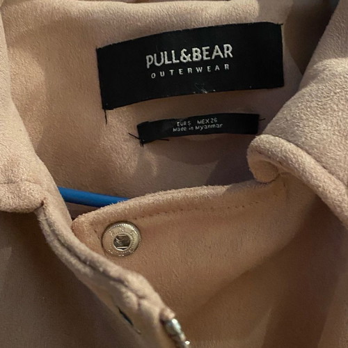 Pull&Bear suede jacket new, size Small, beige pink