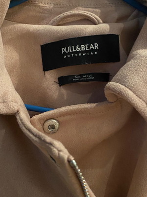 Pull&Bear suede jacket new, size Small, beige pink