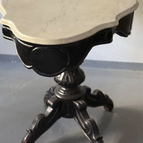 Victorian table with marble used