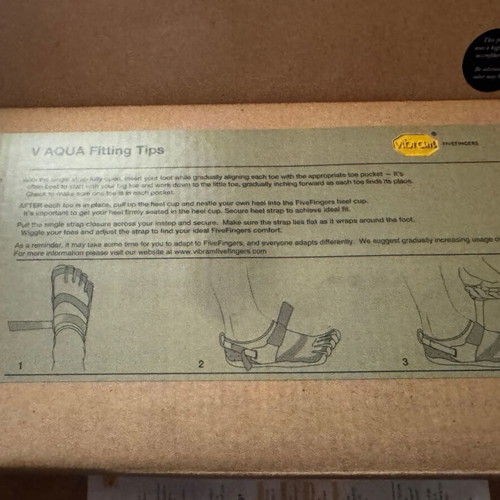 VIBRAM V-Aqua Fivefingers παπούτσια ανδρικά No 44 καινούργια, γκρι