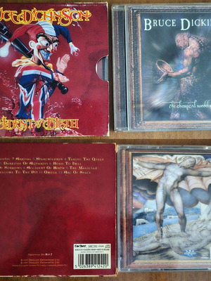 Bruce Dickinson Accident of Birth and The Chemical Wedding CDs, first pressings