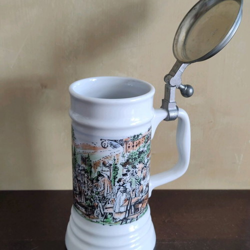Vintage Rastal beer stein like new with pewter lid
