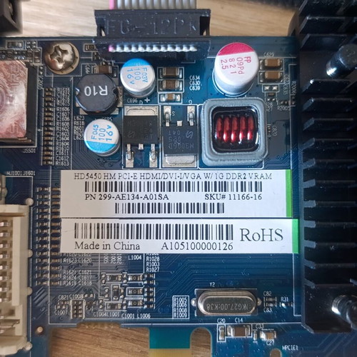 ATI HD 5450 graphics card used