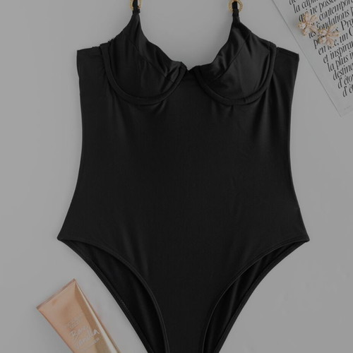 Decoro one-piece swimsuit new, black, size M