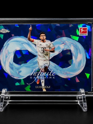 2025-26 Topps Chrome Bundesliga Luis Diaz Bayern Infinite Sapphire Case Hit