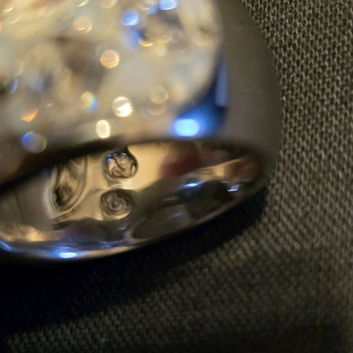 Swarovski ring new with heart-shaped stones, size 52