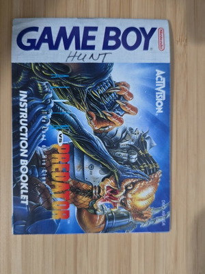Manual Alien vs Predator για Nintendo Game Boy σαν καινούργιο με repro κουτάκι