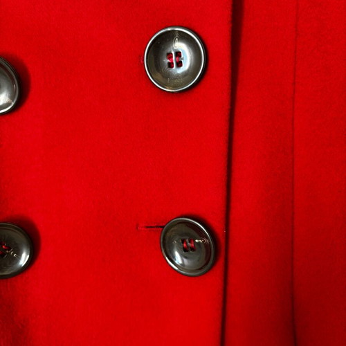 Zara wool coat used, red, size S