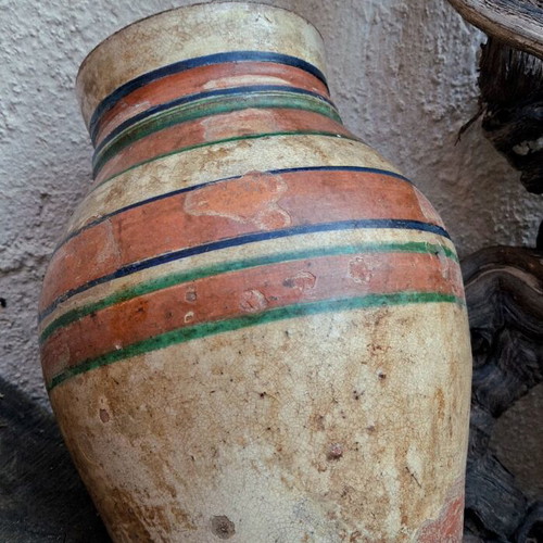 Πήλινο αγγείο αποθηκευτικό σαν καινούργιο, λαϊκή κεραμική Ανατολικού Αιγαίου