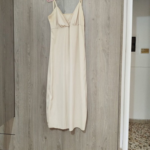 Zic Zac maxi dress like new, turquoise with beige lining, Greek made
