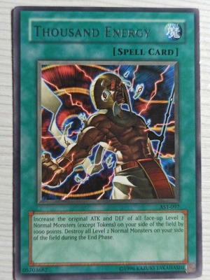 Thousand Energy AST-097 αυθεντική Yugioh κάρτα μεταχειρισμένη, καλή κατάσταση