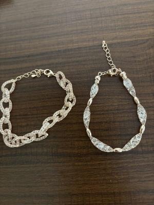 Rose gold bracelets set of 6 new