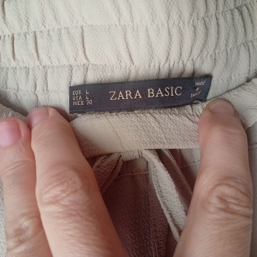 Zara women's beige pants like new, size L