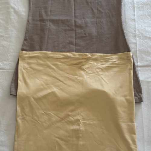 Strapless tops pack of 2, size M, like new, brown and gold