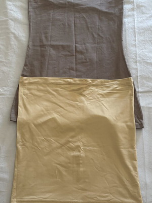 Strapless tops pack of 2, size M, like new, brown and gold