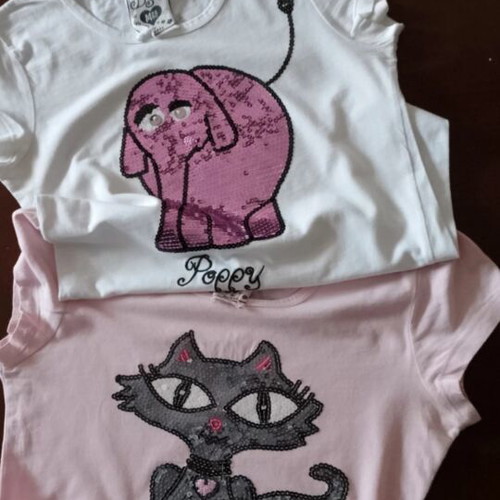 Bershka T-shirt set of 2 cotton like new, medium fit