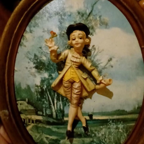 Old framed art print