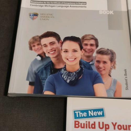 English books used, pack of 4, with notes