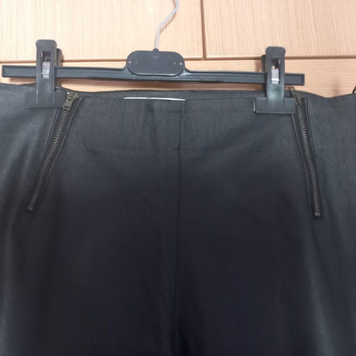 Leather pants Moutaki used, black, size XL