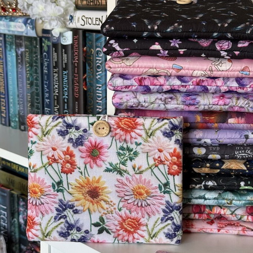 Kindle case handmade with soft lining 19 x 15.5cm