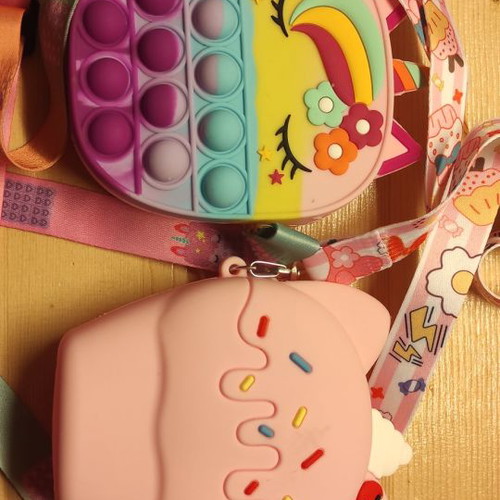 Children's crossbody bags new, small plastic