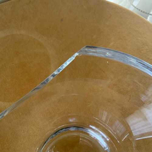 Bohemian Crystal Decorative Bowl used with small chips