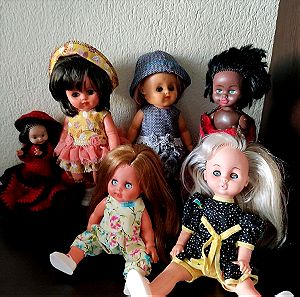 Κούκλες παλιές.6 κούκλες vintage