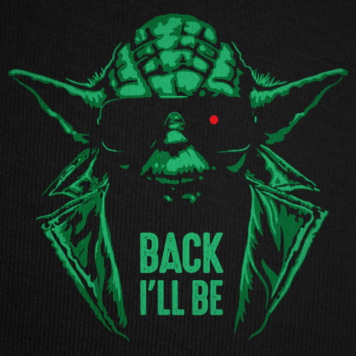 Star Wars Yoda Terminator T-shirt new, 100% cotton