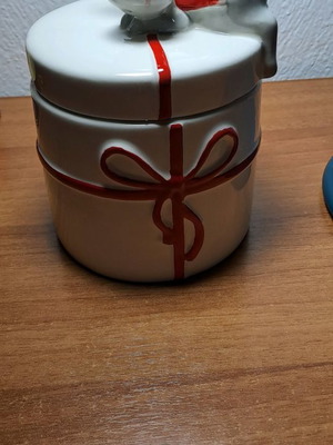 Ceramic box used by Vicko for various items