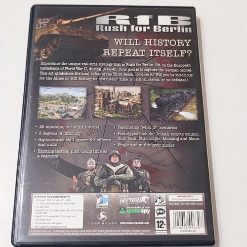 Rush for Berlin PC game like new, strategy