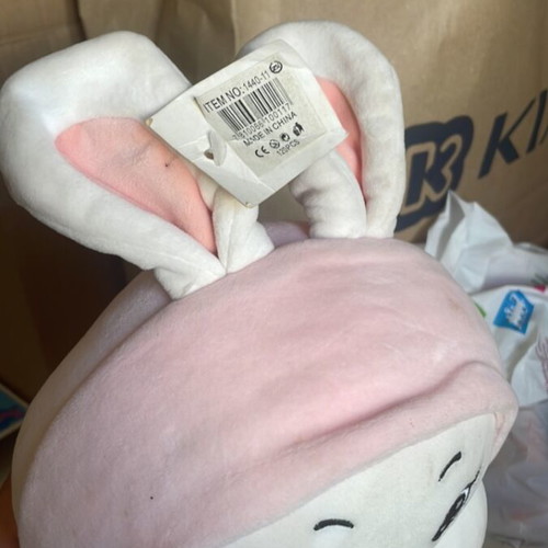 Plush bunny toy, new