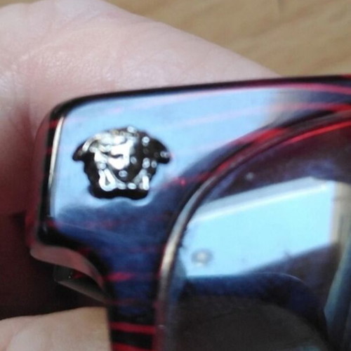 Versace women's sunglasses like new, dark burgundy frame