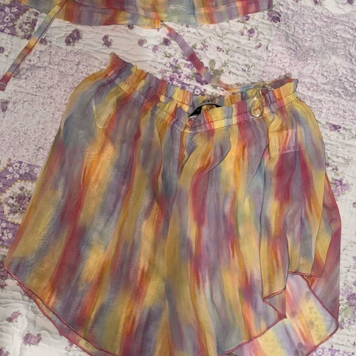 No Thinkin beachwear set like new, multicolor, size 36